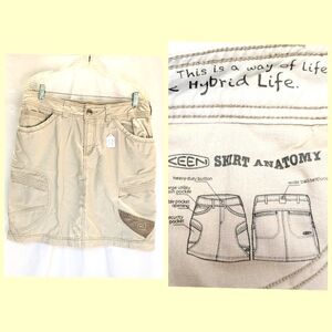 Keen Tan Utility Skirt Size 10